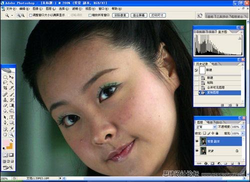 Photoshop为清纯MM去痘美容的详细教程,PS教程,图老师教程网