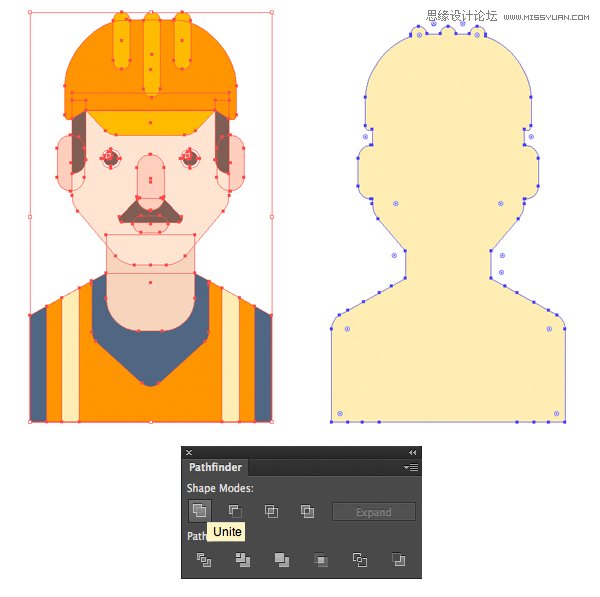 Illustrator设计扁平化风格的职业角色图像,PS教程,图老师教程网
