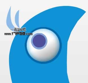 Photoshop绘制Twitter小鸟图标教程,PS教程,图老师教程网