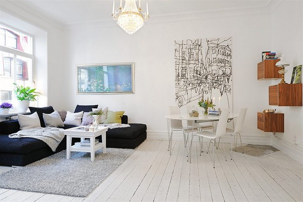 78平米瑞典优雅迷人的公寓设计,PS教程,图老师教程网