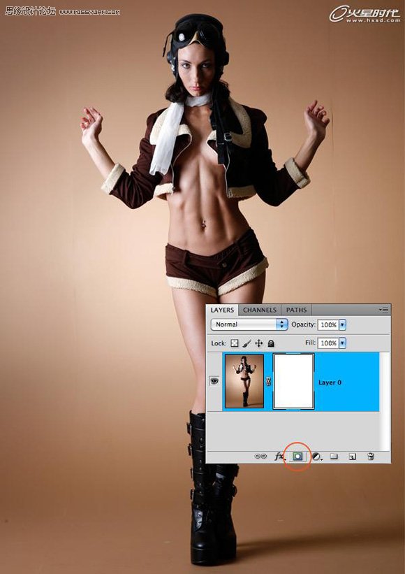 Photoshop打造光彩飞溅的女孩,PS教程,图老师教程网