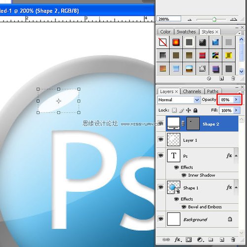 Photoshop制作一个装水晶按钮的纸箱子,PS教程,图老师教程网