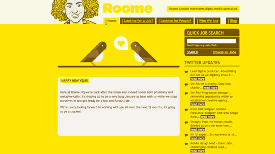 50个黄色为主的网页设计欣赏,PS教程,图老师教程网