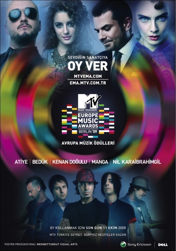 MTV音乐频道创意海报欣赏,PS教程,图老师教程网