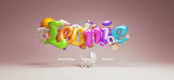 惊人的3D字体设计和插画作品欣赏,PS教程,图老师教程网