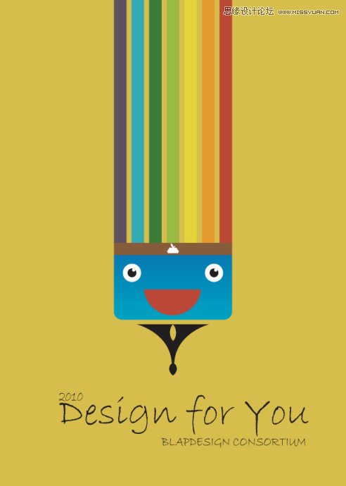 Illustrator快速制作抽象风格的插画海报,PS教程,图老师教程网