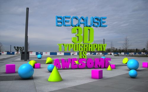 36张创意3D字体设计欣赏,PS教程,图老师教程网