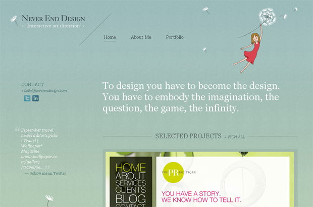 插画背景的创意网站设计,PS教程,图老师教程网