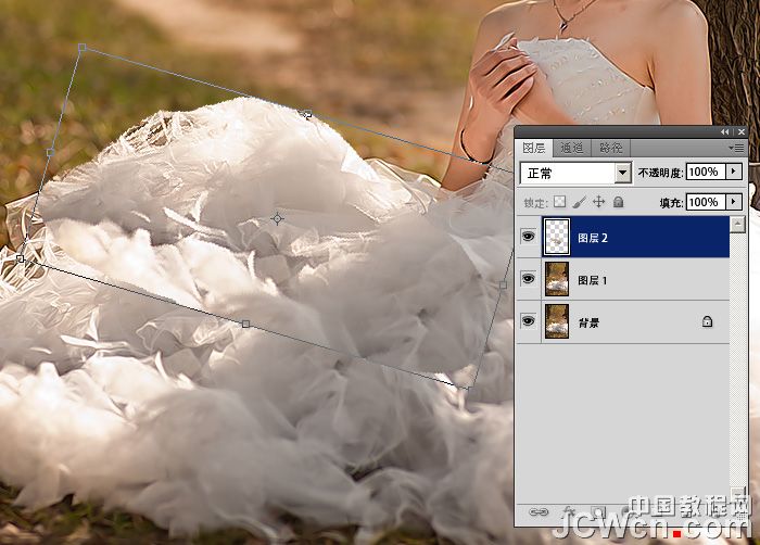 Photoshop修复曝光过度的婚纱照,PS教程,图老师教程网