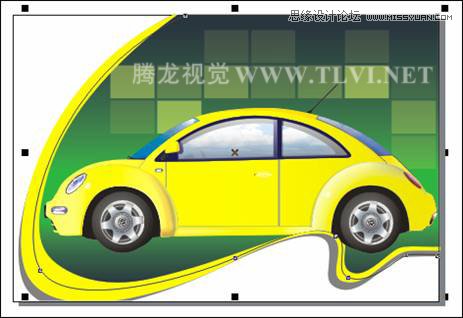 CorelDRAW绘制汽车宣传海报教程,PS教程,图老师教程网