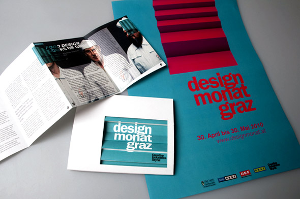 Designmonat graz创意折页设计,PS教程,图老师教程网