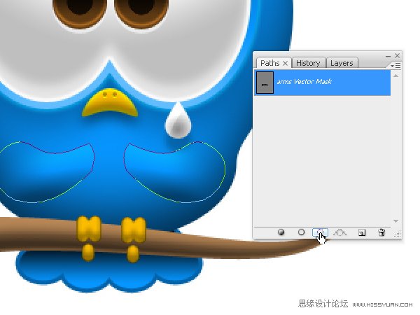 Photoshop绘制漂亮的Twitter小鸟教程,PS教程,图老师教程网