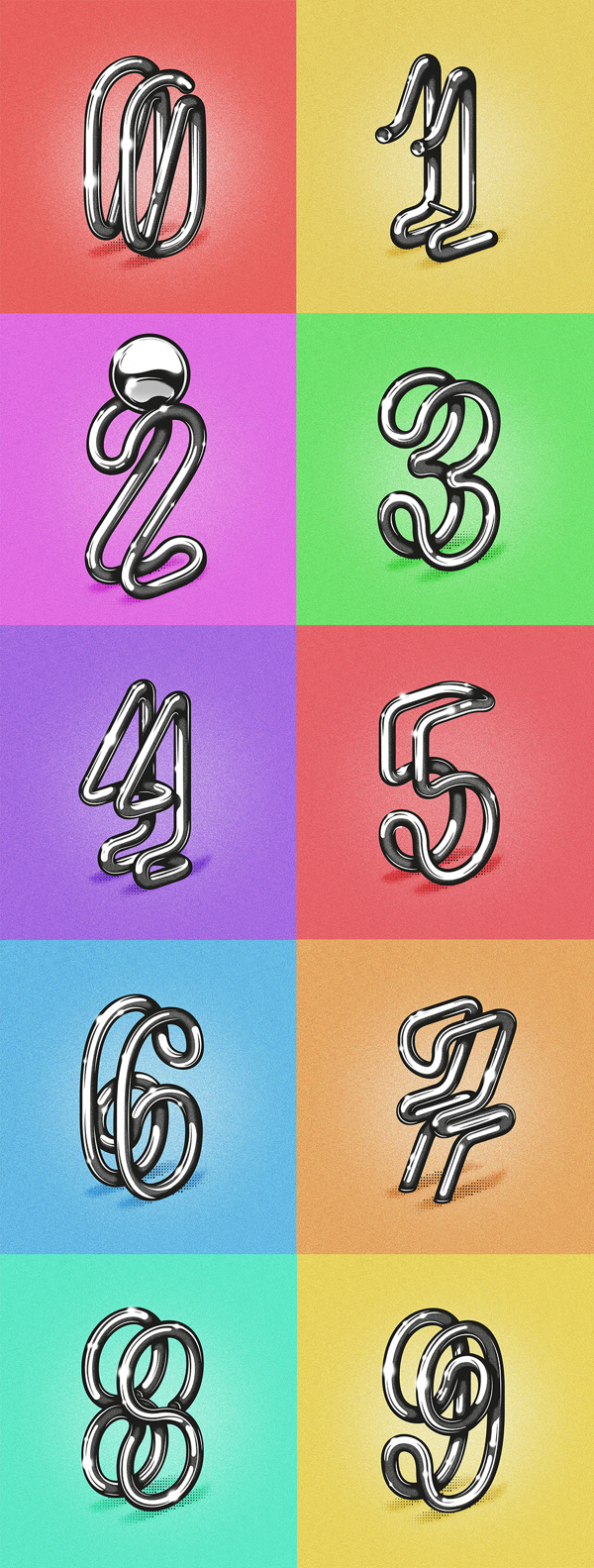 Baimu漂亮的金属管道字体设计欣赏,PS教程,图老师教程网