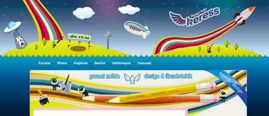 色彩丰富的网页设计欣赏,PS教程,图老师教程网