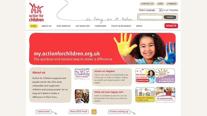 公益慈善和非营利组织的网站设计欣赏,PS教程,图老师教程网