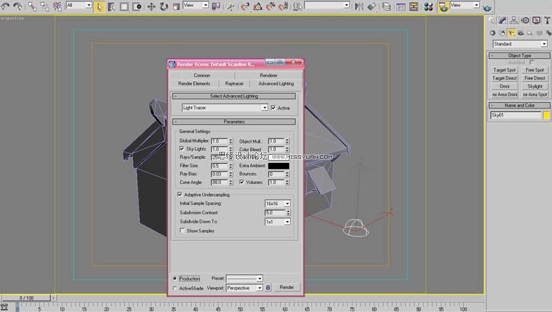 3DSMAX实例教程：制作游戏场景烘焙贴图,PS教程,图老师教程网