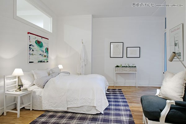 147平米瑞典白色公寓设计欣赏,PS教程,图老师教程网