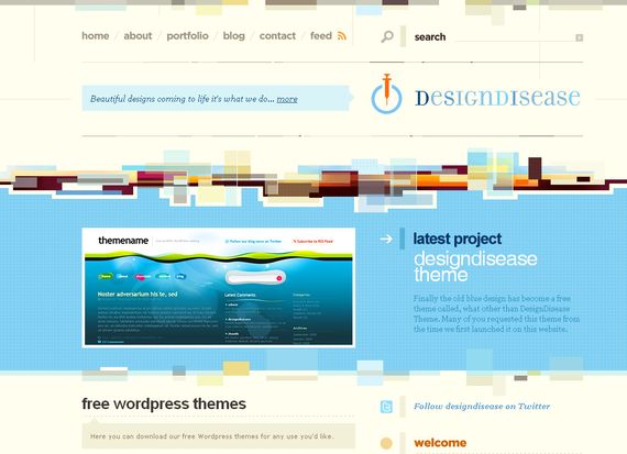 35个绚丽多彩的网站设计,PS教程,图老师教程网