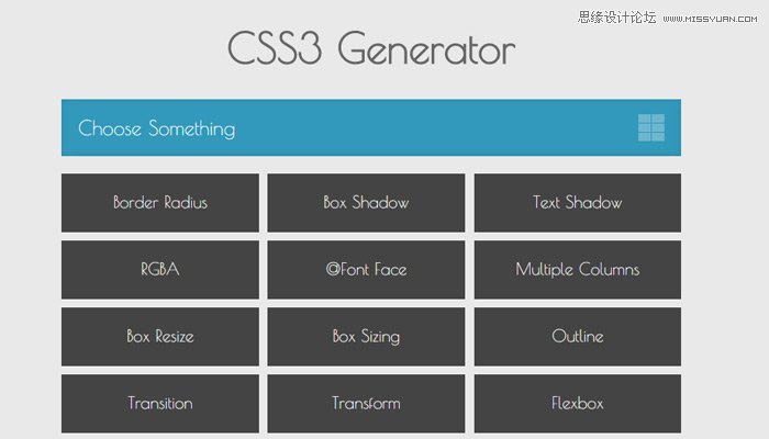 10个省时高效的CSS3代码生成工具分享,PS教程,图老师教程网