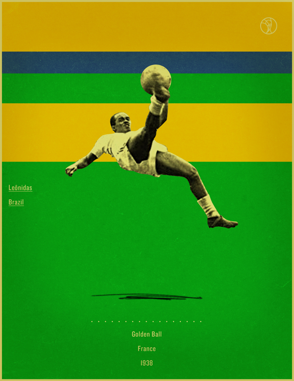 世界杯金球奖得主海报设计欣赏,PS教程,图老师教程网