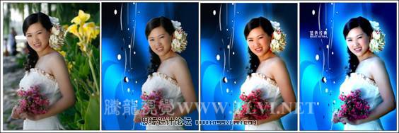 Photoshop制作唯美风格的婚纱照片,PS教程,图老师教程网