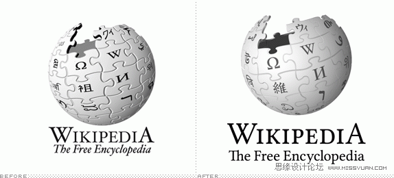 浅谈维基百科的新版LOGO设计,PS教程,图老师教程网