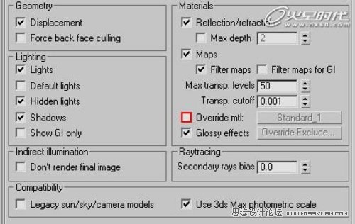 3DMAX实例教程：室内光影色彩的表现技法解析,PS教程,图老师教程网