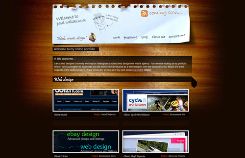 30款木质纹理网站设计欣赏,PS教程,图老师教程网