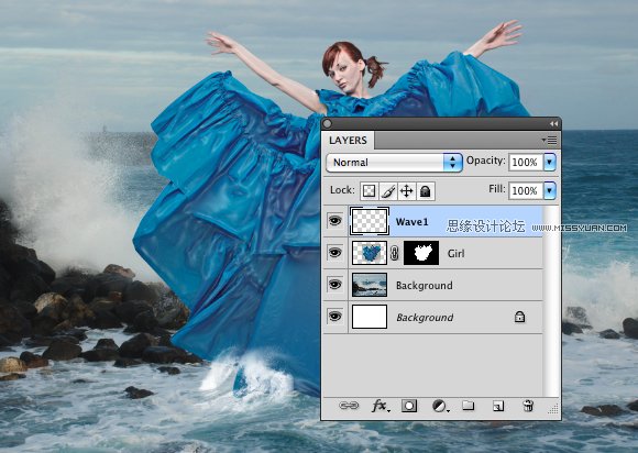 Photoshop合成在空中操控暴风雨的恶魔,PS教程,图老师教程网