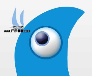 Photoshop绘制Twitter小鸟图标教程,PS教程,图老师教程网