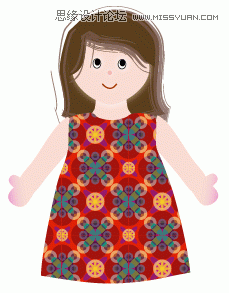 Illustrator绘制可爱布娃娃教程,PS教程,图老师教程网
