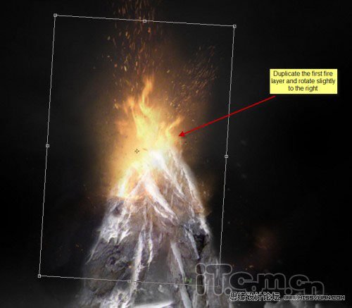 Photoshop合成非常震撼的火山喷发字,PS教程,图老师教程网