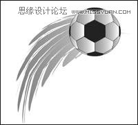 CorelDRAW绘制在草地上飞翔的足球,PS教程,图老师教程网