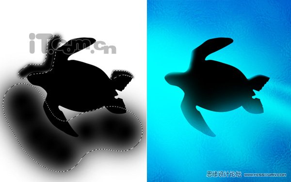 Photoshop绘制一幅简单的海底景色效果,PS教程,图老师教程网