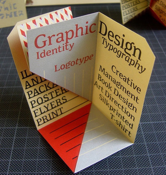 14款创意独特的折叠名片设计欣赏,PS教程,图老师教程网