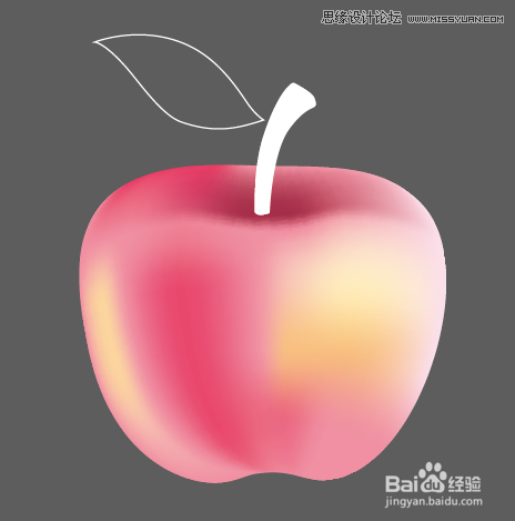 Illustrator网格工具制作逼真的红苹果教程,PS教程,图老师教程网
