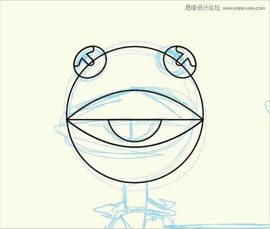Illustrator绘制萌萌的青蛙柯密特图标,PS教程,图老师教程网