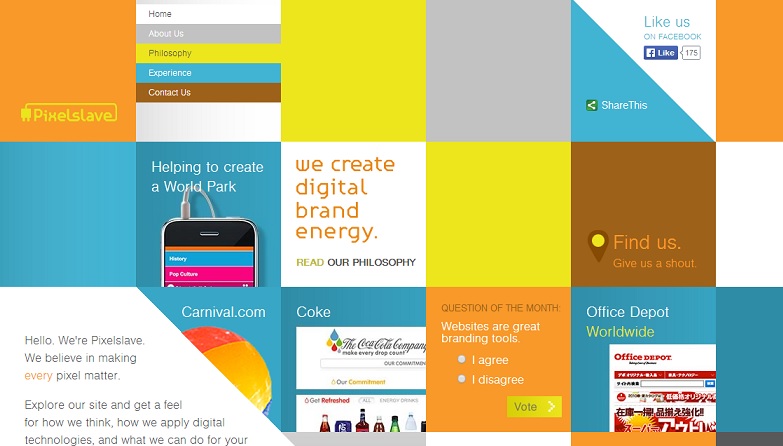 20个国外色彩活跃的网站设计欣赏,PS教程,图老师教程网