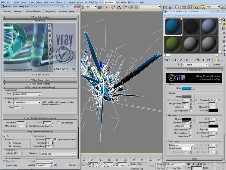 3D MAX+PS练手制作V酷风格视觉照片效果,PS教程,图老师教程网