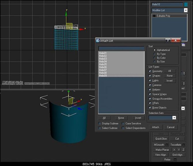 3D MAX建模教程：简单打造实用螺纹模型,PS教程,图老师教程网