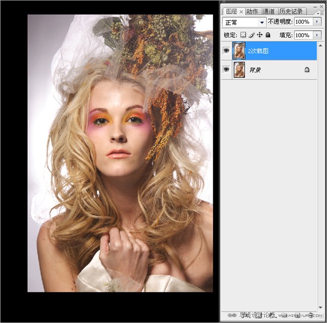Photoshop后期教程：美女唯美照片的处理,PS教程,图老师教程网