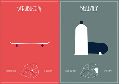 21张简约的巴黎Cliches海报设计欣赏,PS教程,图老师教程网