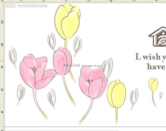 CorelDRAW绘制漂亮的花朵工笔画效果,PS教程,图老师教程网