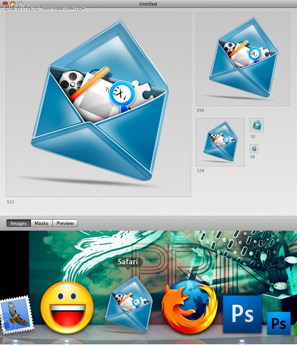 Photoshop绘制精美的邮件图标教程,PS教程,图老师教程网