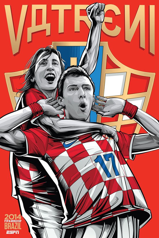 2014世界杯决赛圈宣传海报设计欣赏,PS教程,图老师教程网