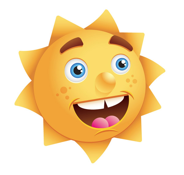 Illustrator绘制快乐微笑的矢量太阳,PS教程,图老师教程网