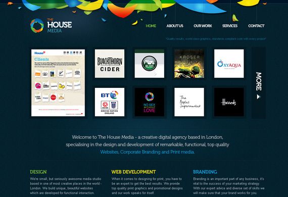 35个绚丽多彩的网站设计,PS教程,图老师教程网