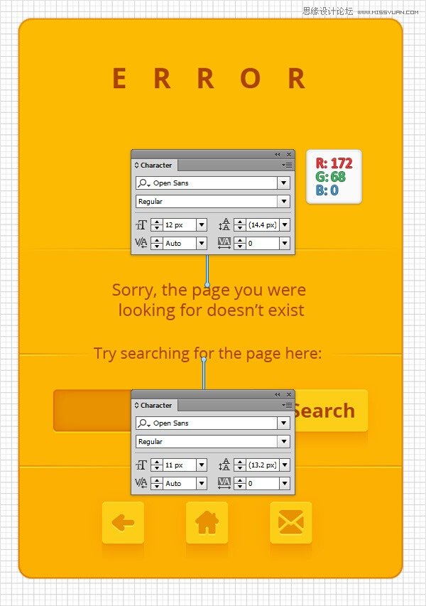 Illustrator制作细节丰富的网页404页面,PS教程,图老师教程网