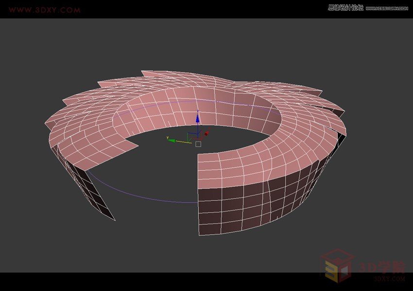 3DMAX详解如何建造鱼鳞状建筑模型,PS教程,图老师教程网