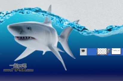 Photoshop合成在瓶子里游泳的鲨鱼,PS教程,图老师教程网